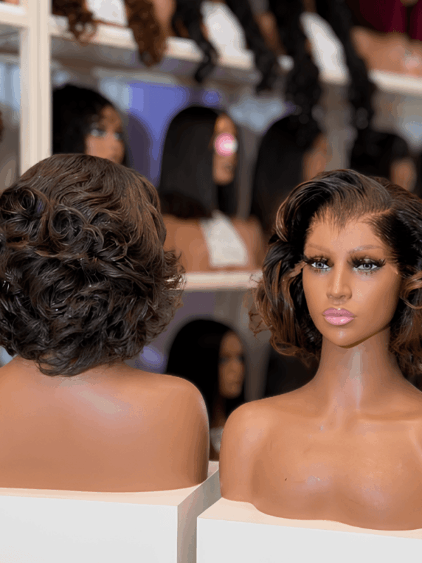 Lagos Hairline Bouncy Highlight Wig