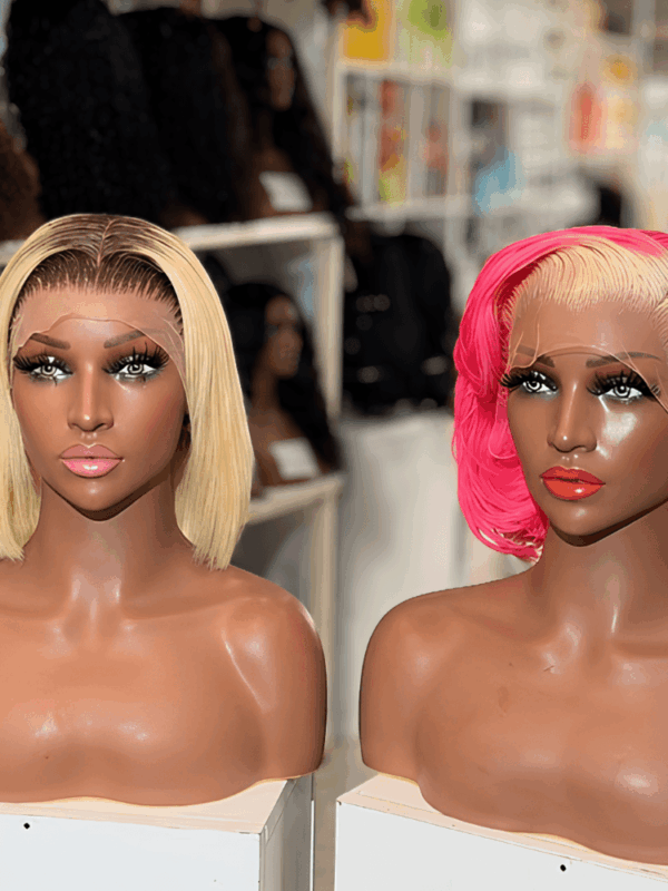 2 toned blonde bob wig
