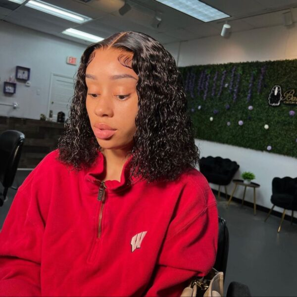 Water curly bob(closure )