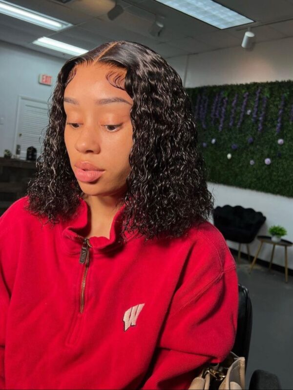 Water curly bob(closure )